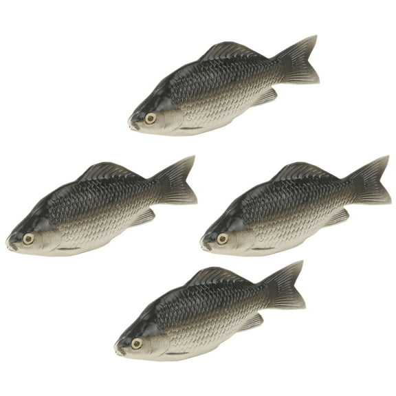 4pcs Artificial Fish Models Fake Fish Realistic Lifelike Simulated Fish