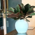 thumbnail image 1 of 4pcs Artificial Magnolia Leaf Wedding Decor, Spring Indoor Home Decor, Decor Fake Leaves, Faux Green Magnolia Leaves For Year Round And Holiday Greenery Decor, 1 of 11