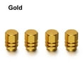 thumbnail image 1 of 4pcs Automobiles Motorcycles Airdust Aluminum Alloy Rim Stem Covers Tire Valve Caps Tyre Cap Car Wheel Accessories GOLD, 1 of 8