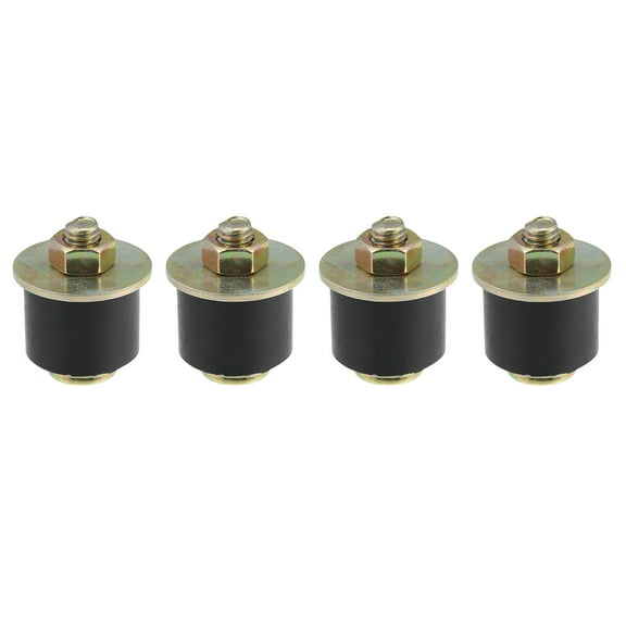 4pcs Automotive Car Rubber Freeze Plug Rubber Expansion Plug Fit Hole Size 1" to 1-1/8" 25mm-28mm
