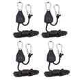 thumbnail image 1 of 4pcs Awning Wind Rope 8 Inch Adjustable Lanyard Hanging for Tent Fan Grow Plant Lamp Pulley Ropes Pulley Lifting Pulley Hook, 1 of 7
