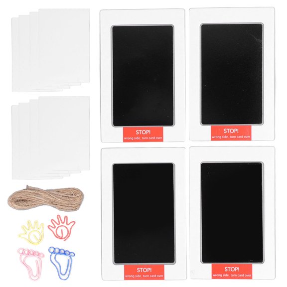 4pcs Baby Touch Ink Pad Toxic Free Quick Drying Clean Newborn Handprint Footprint Print Kit for Pet Paw Hand Foot Accessories