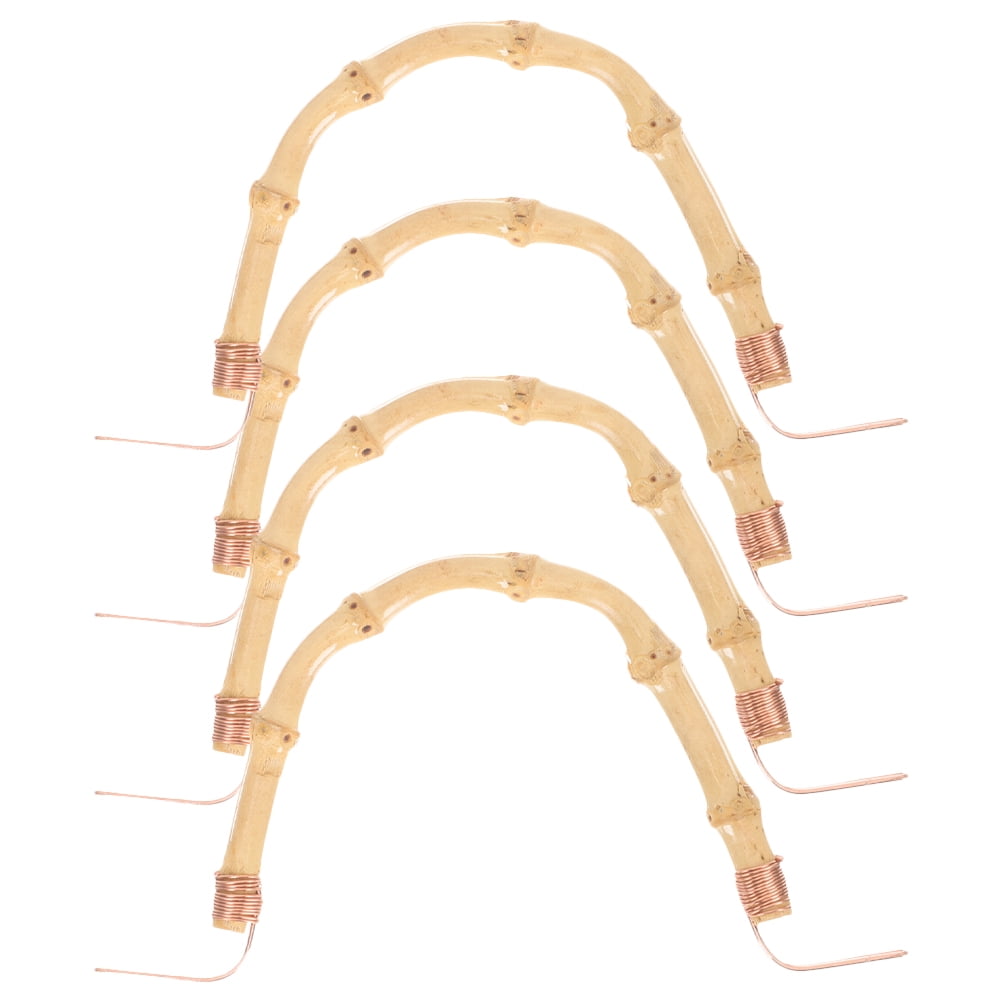 4pcs Bamboo Teapot Handle UShape Teapot Handle Replacement Teapot Ergonomic Accessories