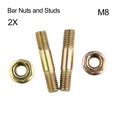 4pcs Bar Nuts & Bar Studs/Bolts for Baumr-Ag SX62 62cc Chainsaw Chain ...