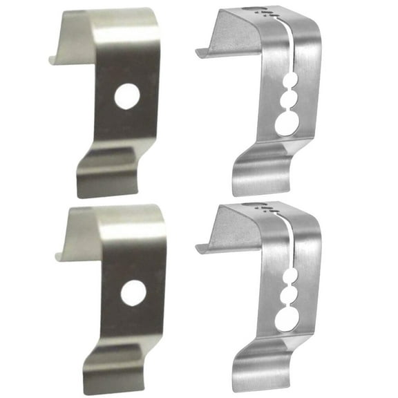 4-Pack Stainless Steel Thermometer Probe Clips for BBQ Grilling, Accurate Temperature Monitoring Tools for Barbecue