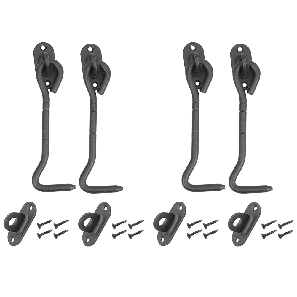 4pcs Barn Door Latch Door Lock Heavy Duty Stainless Steel Gate Latch