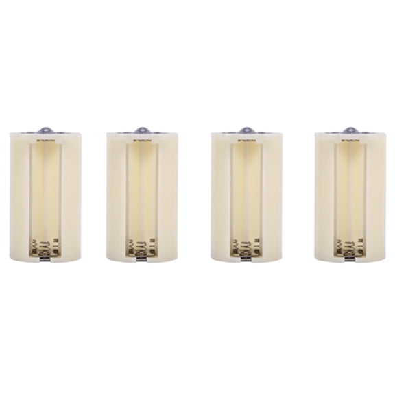 4pcs Battery Converter Case Battery Converter, AA To D Battery Converter, ABS Emergency For Electronics