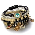 thumbnail image 1 of 4pcs Beaded Bracelet Set Stretch Stackable Aesthetic Fashionable Multi Layered Bracelets Set, 1 of 8