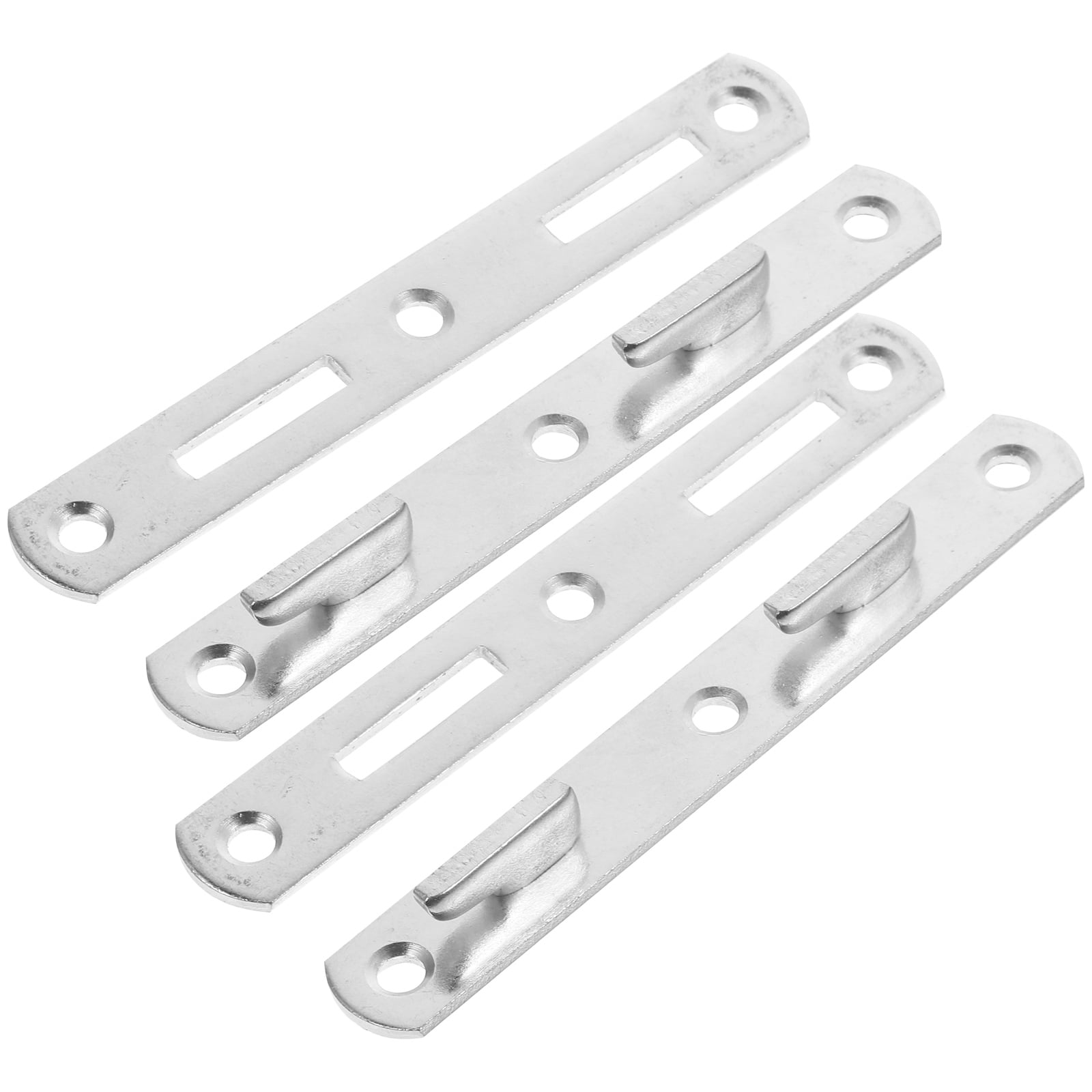 4pcs Bed Rail Fasteners Bed Frame Rail Brackets Bed Rail Accessories