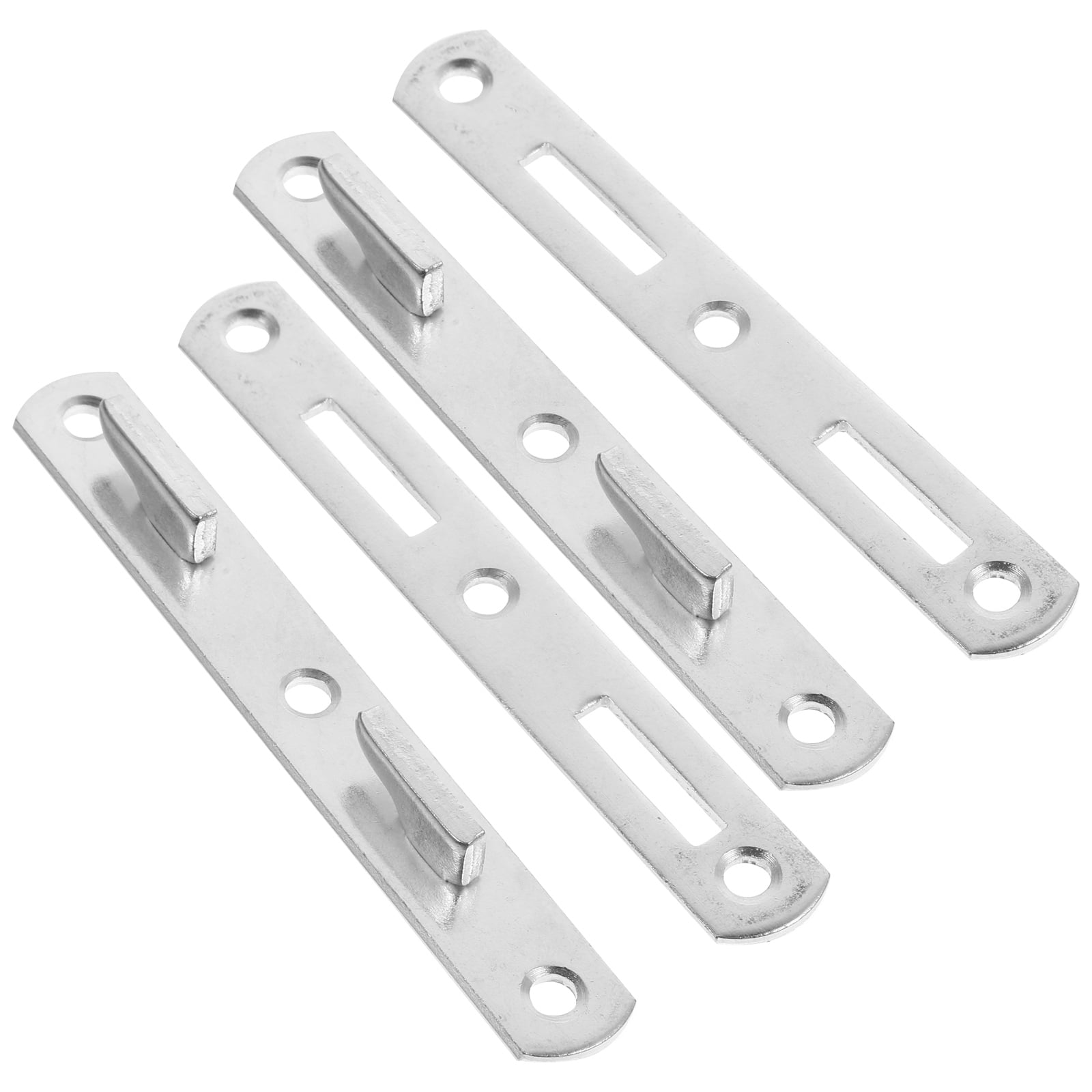4pcs Bed Rail Fasteners Bed Rail Brackets Heavy Duty Bed Frame Rail