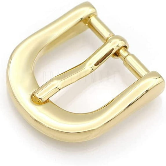 4pcs Belt Buckle Single Prong Buckles Belt Purse Making Leather Craft fits 5/8, 3/4, 1 Inch Strap SC97 (1 Inch, Gold)
