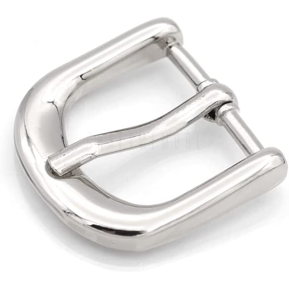 4pcs Belt Buckle Single Prong Buckles Belt Purse Making Leather Craft fits 5/8, 3/4, 1 Inch Strap SC97 (1 Inch, Silver)