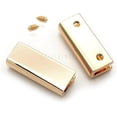 thumbnail image 1 of CRAFTME STUDIO 1 Inch Belt Tip with Screw Zipper Tip Webbing Strap End Caps for DIY Sewing and Craft, 4 Pack (Gold) VTBT, 1 of 4