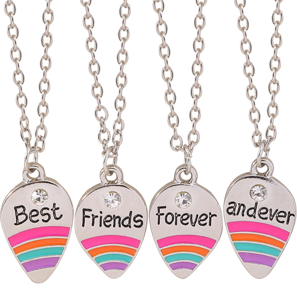 Rainbow Spear BFF Necklaces 4 in 1 – pinkpops.pk