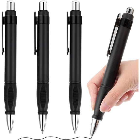 4pcs Big Fat Pens Writing Stability Giant Sized Fat Ball Point Retractable for Arthritis and Elderly Easy Thick Grip