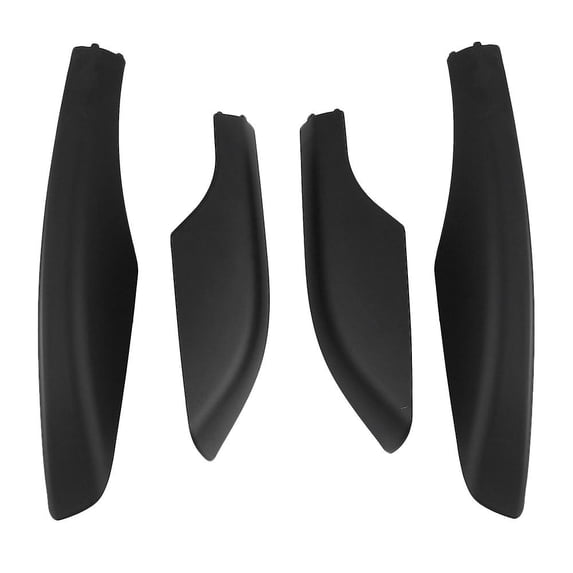 4pcs Black Abs Car Roof Luggage Rack Rail End Cover Shell Protector Fit For Fortuner 2004-2014