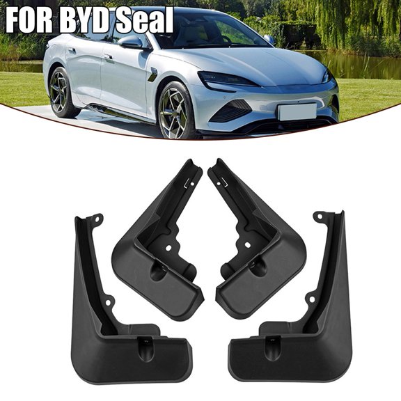 4pcs Black Abs FOR BYD Seal Mudguards Fender Guard Splash Mud Flap Mudguard Car Accessories Easy Installation