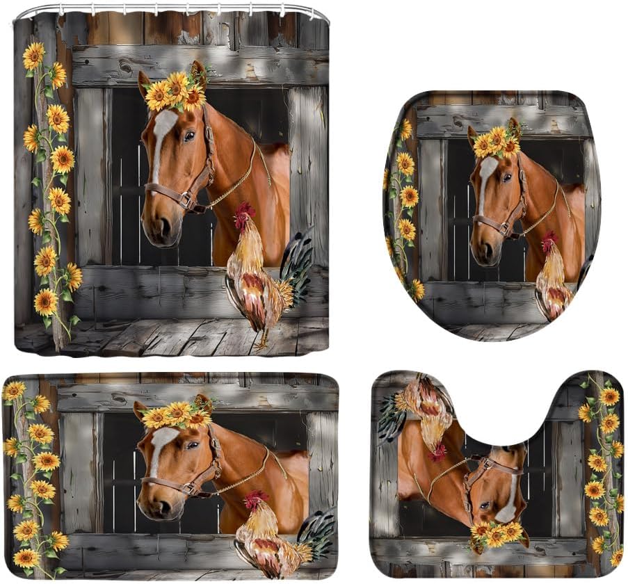 Moolit Forest Bear Shower Curtain NCU0DQQ0208
