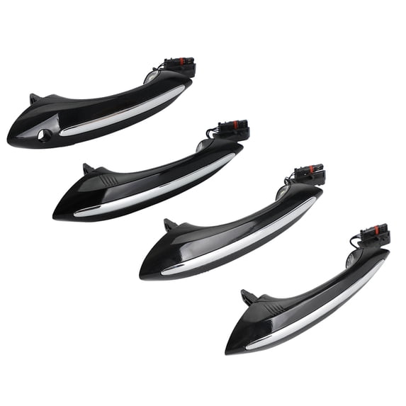 4pcs Black Exterior Door Handles 51217231931/32/33/34 For BMW F10/F01/F02/F06/F11