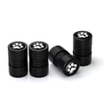 thumbnail image 1 of 4pcs Black-Imprint Logo Car Seat Cover Caps, Aluminum Alloy, Car Wheel, Air in USA and Europe, 1 of 3