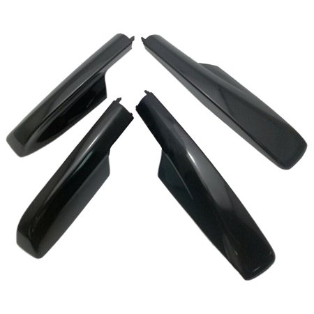 4pcs Black Roof Rack Cover Rail End Shell For Highlander Xu20 2001-2007