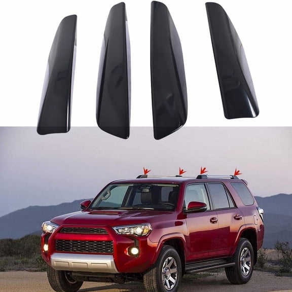 4pcs Black Roof Rack Rail Cover Fit for 2003-2009 Toyota 4-Runner N210