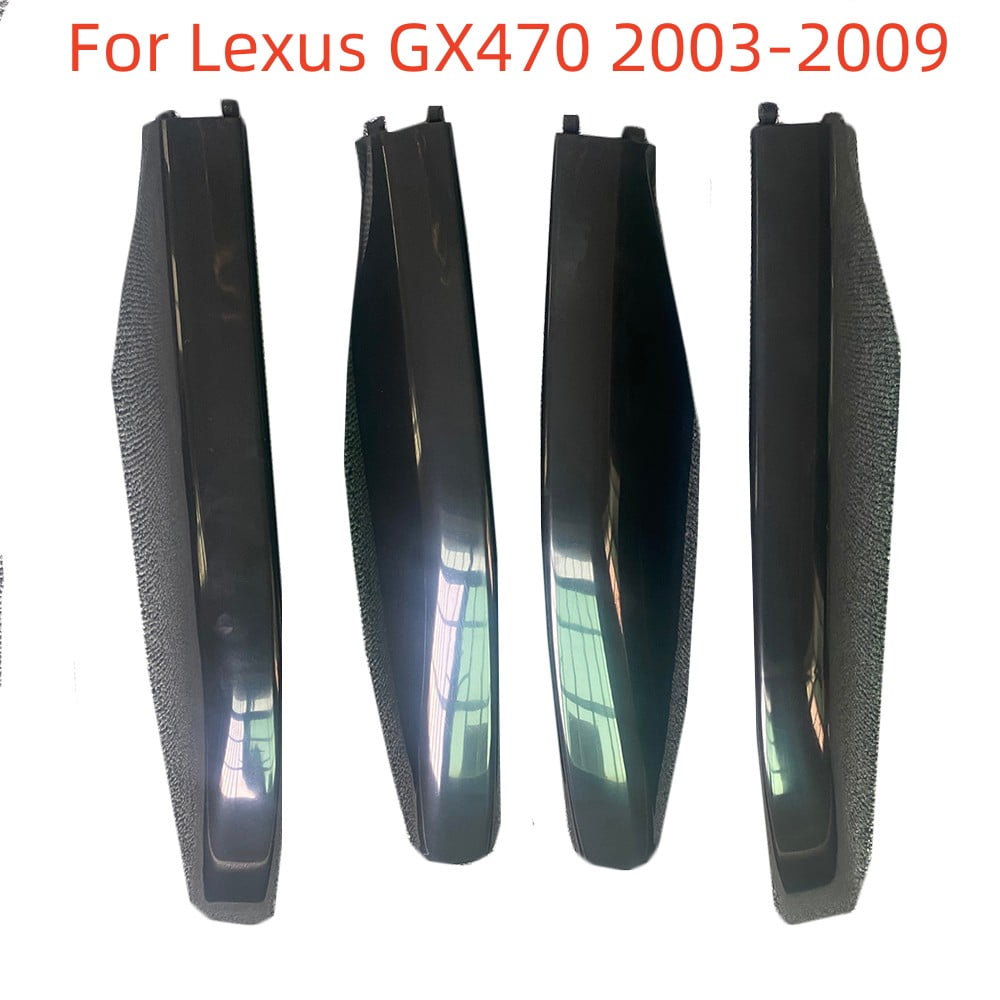 4pcs Black Roof Rack Rail End Cover Replace Shells For Lexus GX470 2003 2009