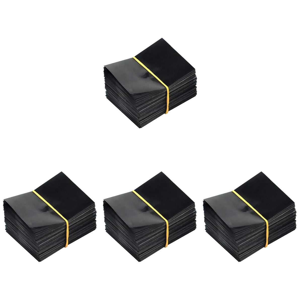 4pcs Black Shrink Bands 100 Black Perforated Heat Shrink Sealer