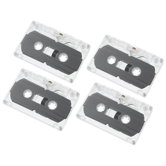 4 Pcs Blank Audio Tape Empty Audio Tapes Blank Red Cassette Blank Audio Cassette Tape for Recording