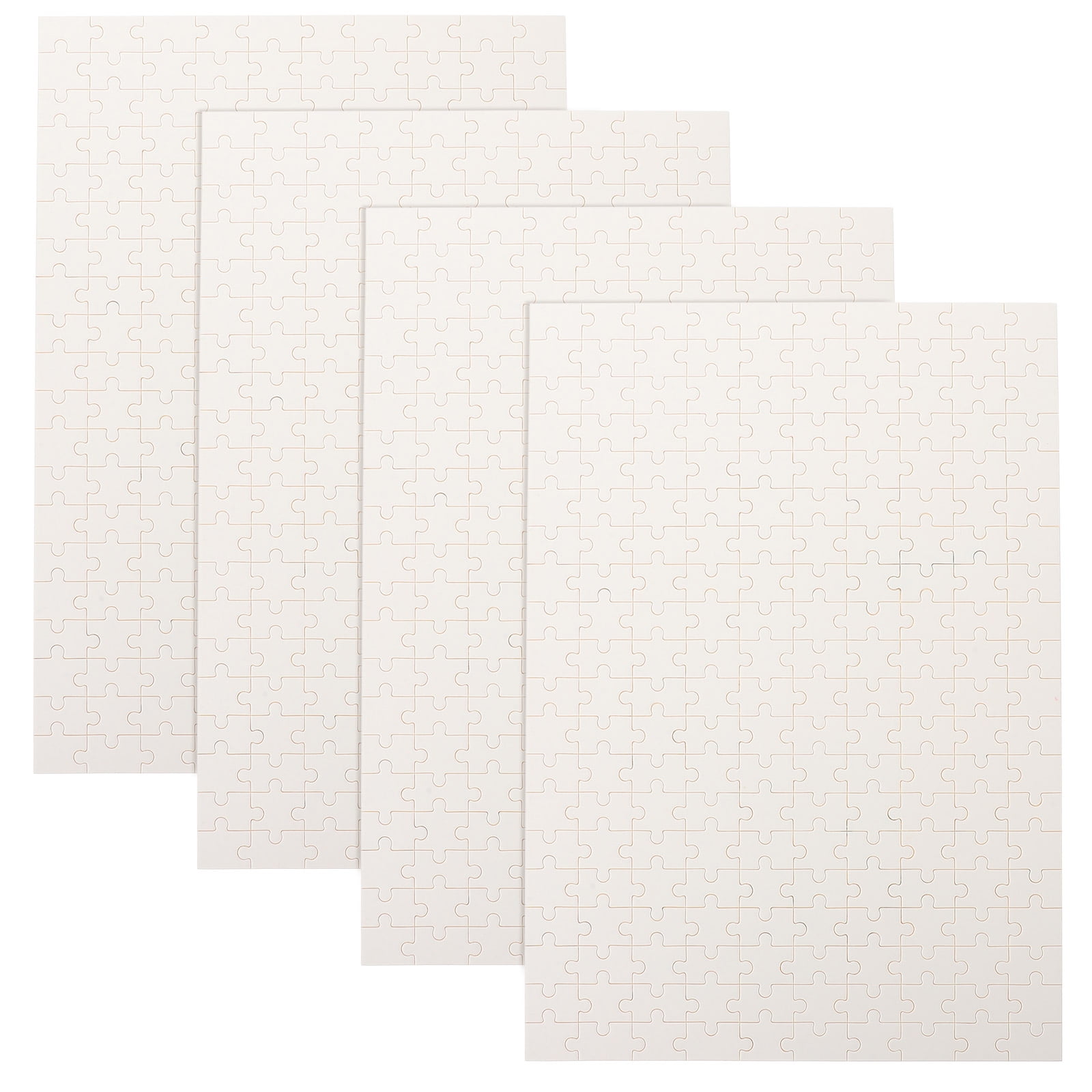 4pcs Blank Sublimation Puzzle Blank Jigsaw Puzzle Heat Press Transfer