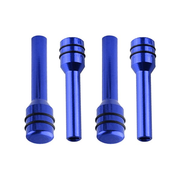 4pcs Blue-Aluminum Alloy Car Safety Door Lock Pins, Truck Door Interior Screw Knob for Pull Pins, Car Accessories