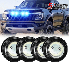 4pcs Blue Raptor Style LED Front Grille Lights for Toyota 4Runner 1995-2002