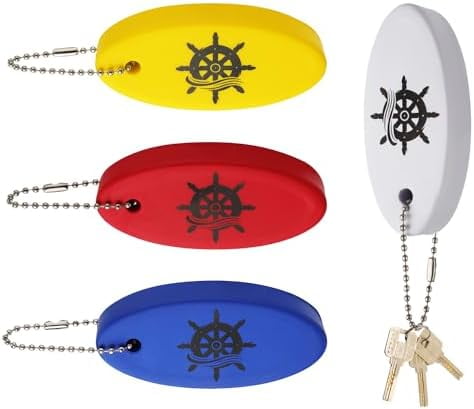4pcs Boat Key Floating Keychain, Float Boating Key chain Foam PU Rescue ...