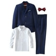 thumbnail image 1 of 4pcs Boys Formal Gentleman Outfits Long Sleeve Boys Clothing Set For Competition Wedding Banquet Dress, 1 of 6
