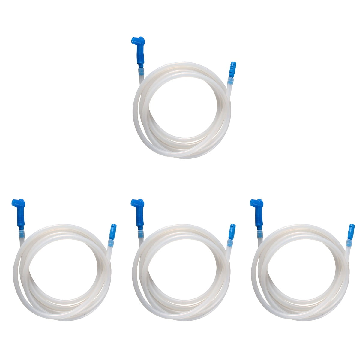 Qiysamall 4pcs Brake Fluid Bleeder Hose Oil Bleeder Connector 1.5meter