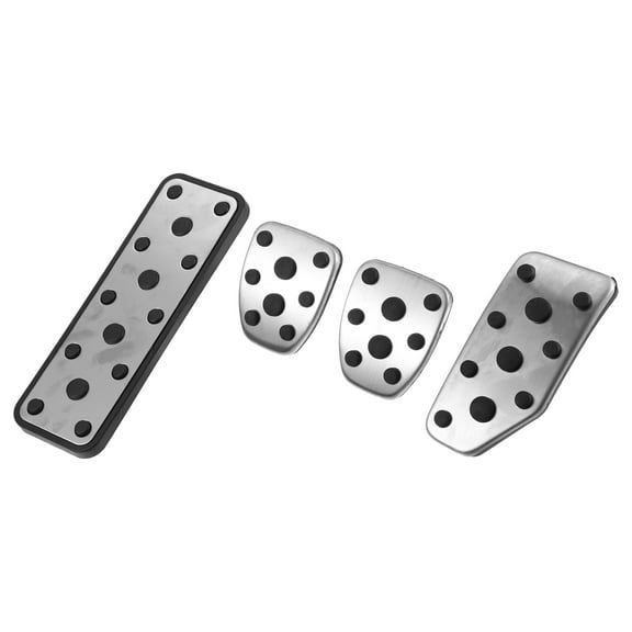 4pcs Brake Pedal Pad Gas Accelerator Pedal Cover Clutch Pedal Cover Foot Rest Pedal Cover for Subaru