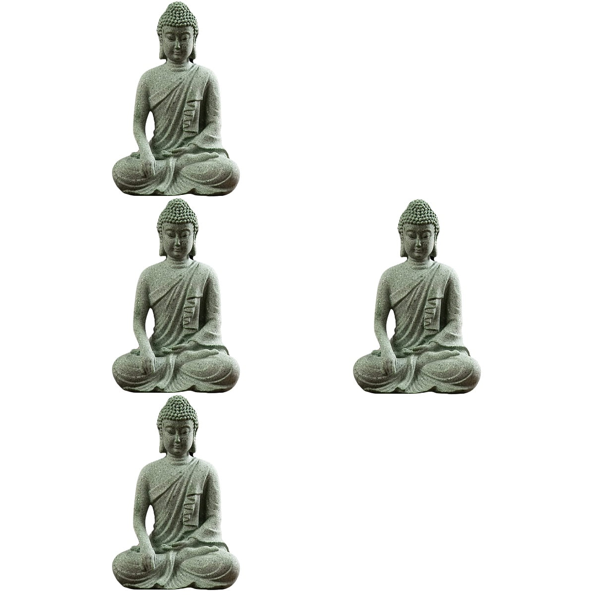 4pcs Buddha Statue Fish Tank Buddha Aquarium Buddha Decor Fish Tank