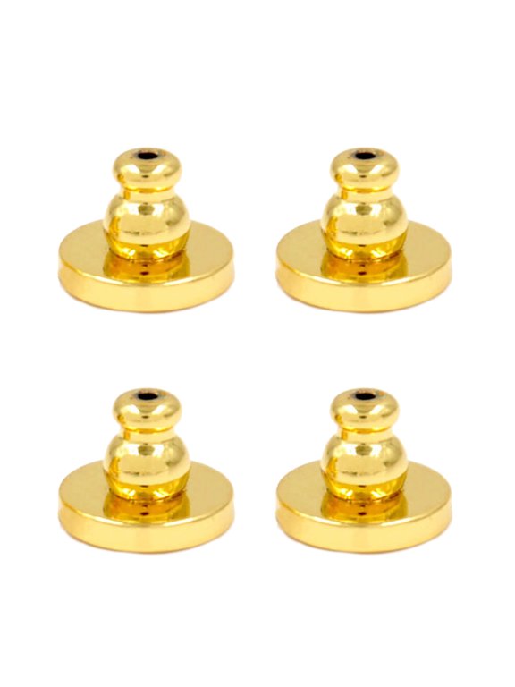 4pcs Bullet Clutch Earring Backs for Studs Versatile Earrings Stoppers Pierced Safety Backings Earnut Stopper