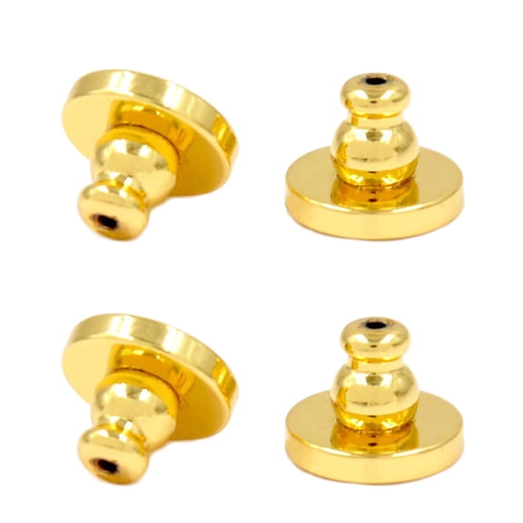 4pcs Bullet Clutch Earring Backs for Studs Versatile Earrings Stoppers Pierced Safety Backings Earnut Stopper