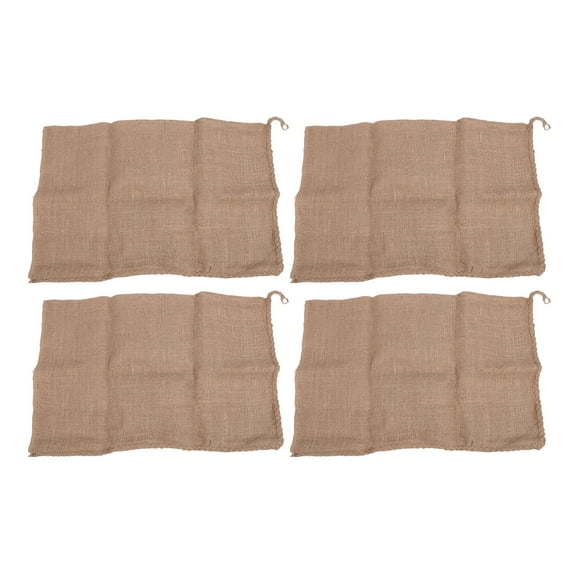 4pcs Burlap Potato Sack Bags Reusable Potato Sack Race Bags for Kids Outdoor Playground Games