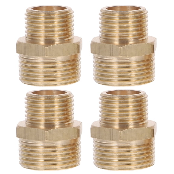 4pcs Bushing Garden Hose Fitting 3/4" to 1/2" Quick Connect Hose Adapter
