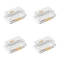 thumbnail image 1 of 4pcs Butter Dish with Airtight Lid - Butter Keeper for Countertop & Refrigerator, BPA-Free Butter Storage Container, Dishwasher Safe Butter Holder with Easy Access, 1 of 9