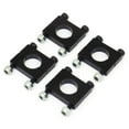 thumbnail image 1 of 4pcs CNC Aluminum 16mm Round Tube Mount Clamp with Hardware (Black), 1 of 2