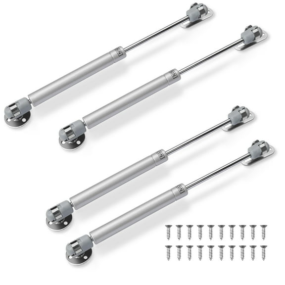 4pcs Cabinet Gas Struts, EEEkit 100N / 150N Furniture Springs Air Rod Hinge with Screws