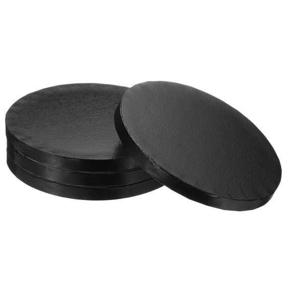 4pcs Cake Boards, 12 Inch Round Cake Drum Circle Cake Base Grease Proof Pastry Board Silver