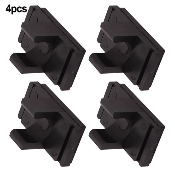 4pcs Camping Table Board Buckle 1.9cm Plastic Desktop Buckle Slide Clamp Camping Wagon Card Buckle Accessories