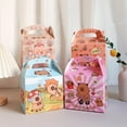thumbnail image 1 of 4pcs Capybara Candy Boxes - Treat Boxes, Cake Boxes, Mousse, Dessert, Pastry, Takeout - Party Favors, 1 of 5