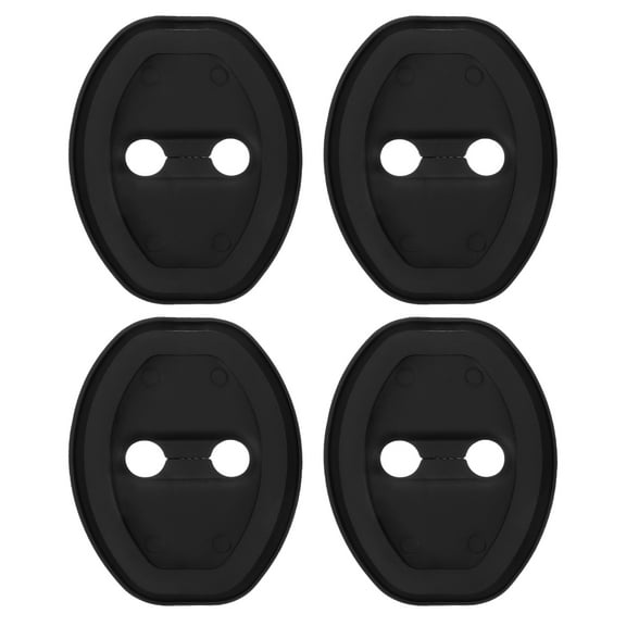 4pcs Car Door Lock Protective Cover Silicone Cover Door Latch Cover For Vehicle
