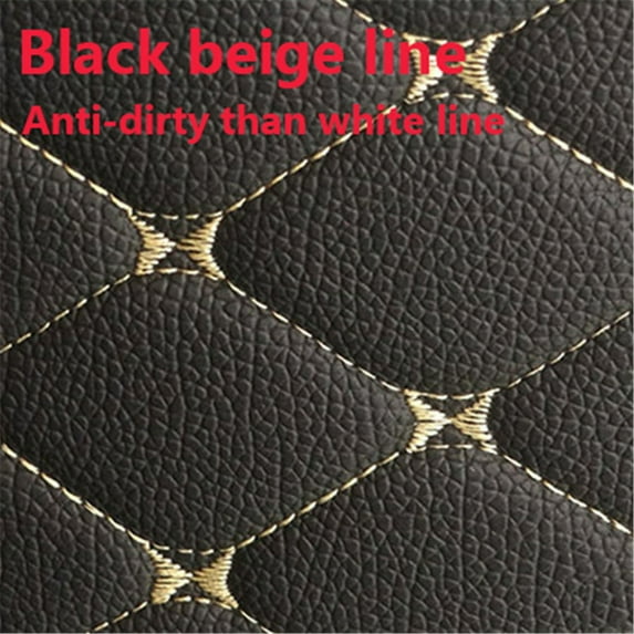 4pcs Car Front+Rear Floor Carpet Mats Waterproof Foot Pad Protector PU Leather