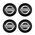 thumbnail image 1 of 4pcs Car Logo Wheel Center Hub Caps Sticker Decal For Nissan X Trail T32 T31 Qashqai J11 J10 Tiida Teana Navara Juke Car Styling, 1 of 5
